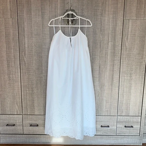 Zara Midi Dress With Lace Embroidery - Picture 1 of 16